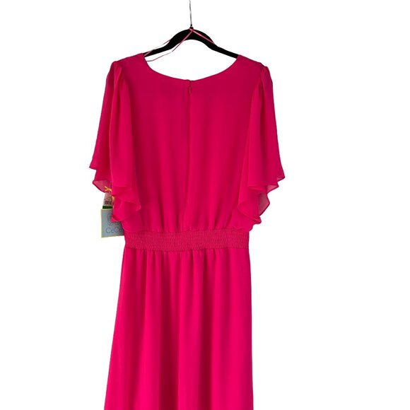 Hot Pink Spring, Summer, Vacation Dress, Size L Large - Picture 4 of 14